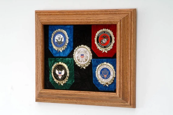 Military insignia display